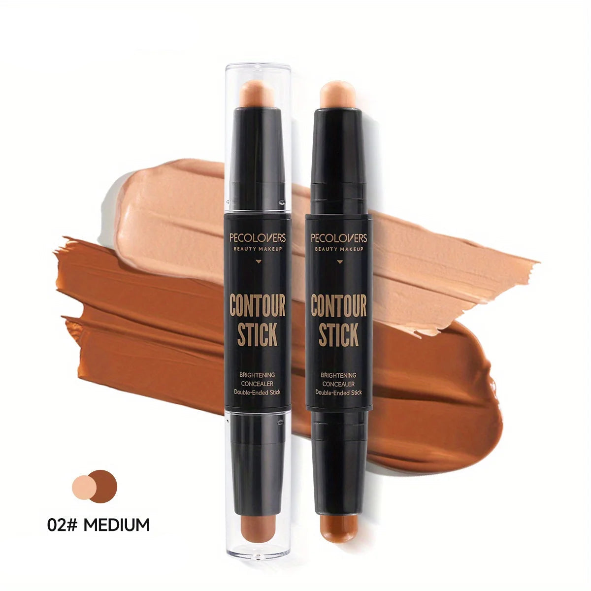 Contouring Stick wiStick Contouring Double Embout – Anti-cernes & Highlighter pour Nez Sculpté et V-Shapeth Double-headed Concealer Highlighter for Three-dimensional Nose Bridge Shadow V Face High Nose Bridge