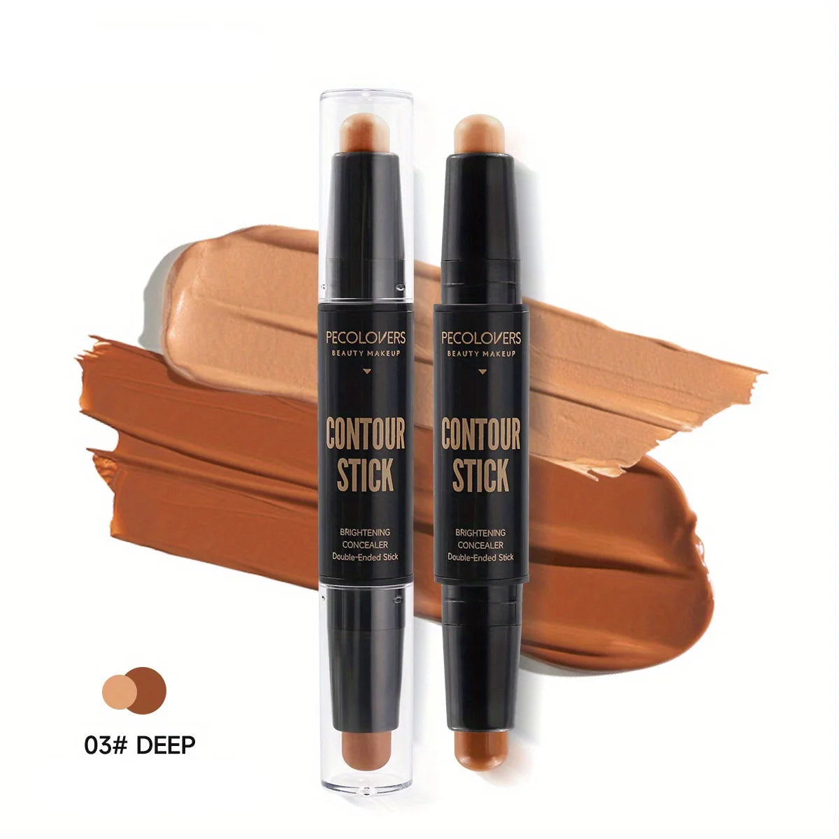 Contouring Stick wiStick Contouring Double Embout – Anti-cernes & Highlighter pour Nez Sculpté et V-Shapeth Double-headed Concealer Highlighter for Three-dimensional Nose Bridge Shadow V Face High Nose Bridge
