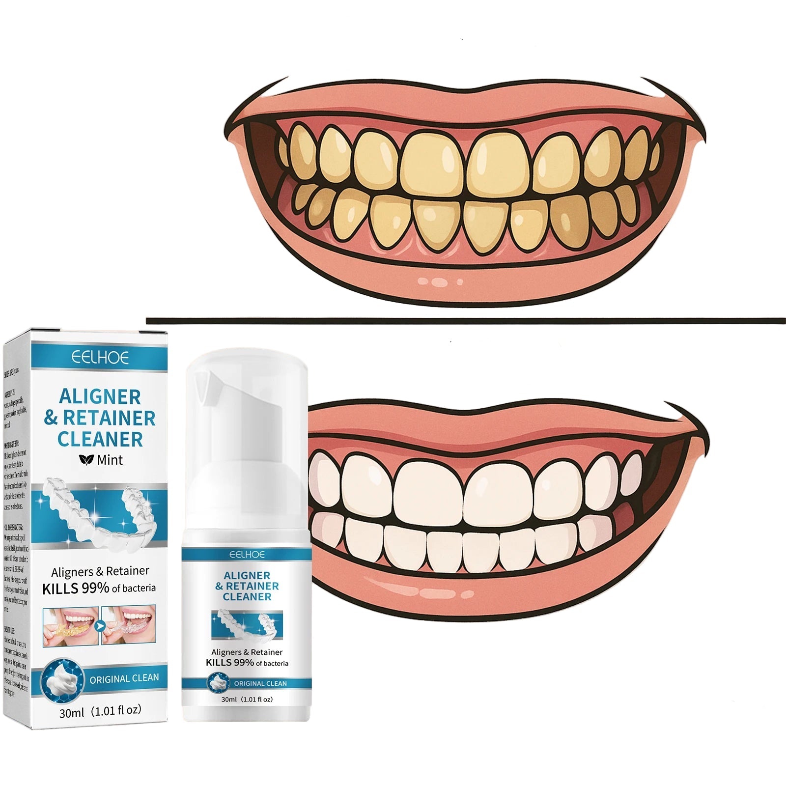 Blanchiment Dentaire Professionnel – Essence Anti-Taches pour Dents, Appareils et Prothèses